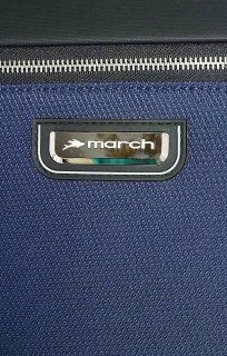 Мала валіза з тканини на 4-х колесах 37 л March Flybird, синя