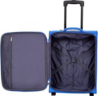 Малый тканевый чемодан 40 л Travelite Wave, синий