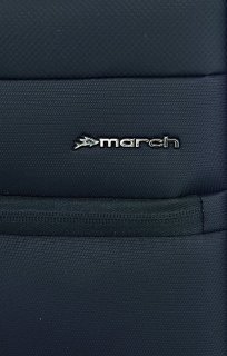 March Classic 104/121 л чемодан из полиэстера на 4-х колесах черный