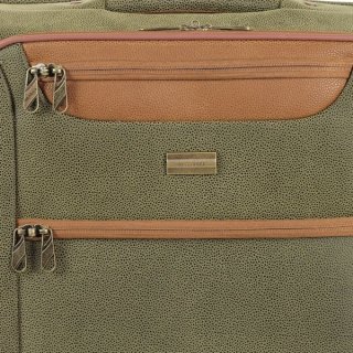 Members Boston 30 л чемодан из искусственной замши на 4 колесах оливковый