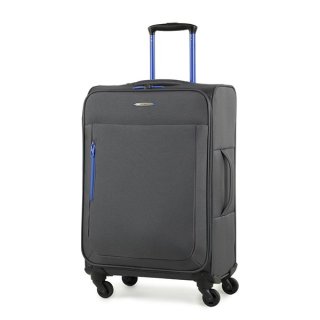 Members Hi-Lite (M) Grey 49 л чемодан из полиэстера на 4 колесах серый