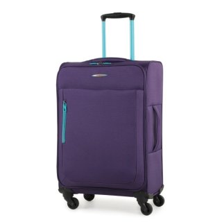Members Hi-Lite (M) Purple 49 л чемодан из полиэстера на 4 колесах фиолетовый
