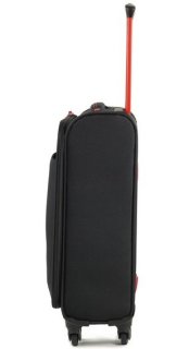 Members Hi-Lite (S) Black 30 л чемодан из полиэстера на 4 колесах черный