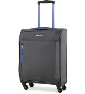 Members Hi-Lite (S) Grey 30 л чемодан из полиэстера на 4 колесах серый