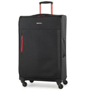 Members Hi-Lite (S/M/L) Black комплект валіз з поліестеру на 4 колесах чорний