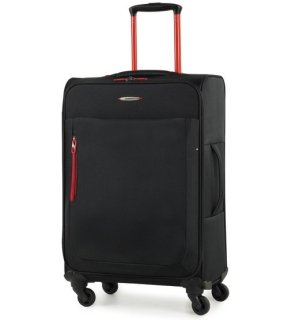 Members Hi-Lite (S/M/L) Black комплект валіз з поліестеру на 4 колесах чорний