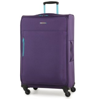 Members Hi-Lite (S/M/L/XL) Purple комплект валіз з поліестеру на 4 колесах фіолетовий