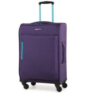 Members Hi-Lite (S/M/L/XL) Purple комплект валіз з поліестеру на 4 колесах фіолетовий