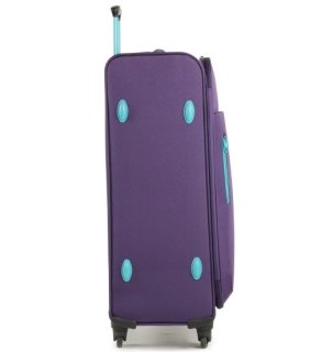 Members Hi-Lite (S) Purple 30 л чемодан из полиэстера на 4 колесах фиолетовый