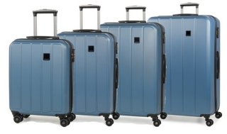 Members Nexa комплект чемоданов из ABS пластика на 4 колесах голубой