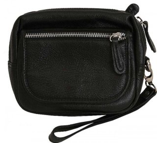 Чоловіча шкіряна борсетка Vip Collection 1441 Black flotar