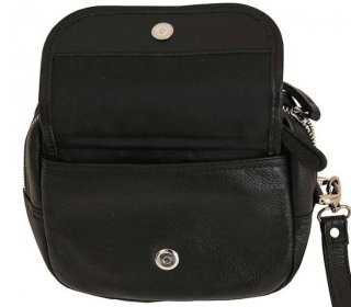 Чоловіча шкіряна борсетка Vip Collection 1441 Black flotar