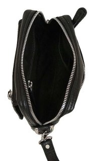 Чоловіча шкіряна борсетка Vip Collection 1441 Black flotar