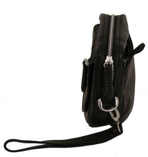 Чоловіча шкіряна борсетка Vip Collection 1441 Black flotar