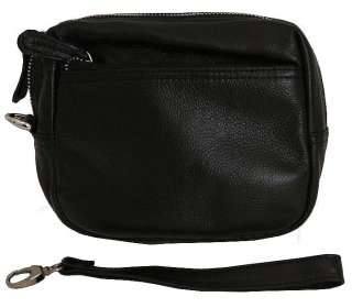 Чоловіча шкіряна борсетка Vip Collection 1441 Black flotar
