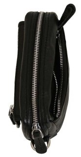 Чоловіча шкіряна борсетка Vip Collection 1441 Black flotar