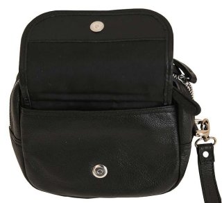 Чоловіча шкіряна борсетка Vip Collection 1441 Black flotar