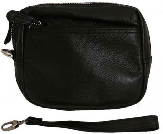 Чоловіча шкіряна борсетка Vip Collection 1441 Black flotar
