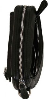 Чоловіча шкіряна борсетка Vip Collection 1441 Black flotar