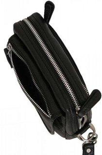 Чоловіча шкіряна борсетка Vip Collection 1441 Black flotar
