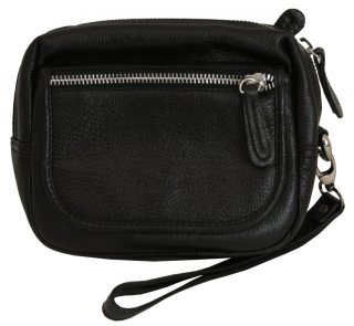Чоловіча шкіряна борсетка Vip Collection 1441 Black flotar