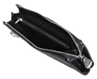 Мужская кожаная борсетка Vip Collection 410 Black croco