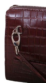 Чоловіча шкіряна борсетка Vip Collection 410 Brown croco