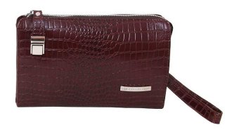Чоловіча шкіряна борсетка Vip Collection 410 Brown croco