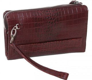 Чоловіча шкіряна борсетка Vip Collection 410 Brown croco