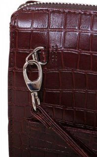 Чоловіча шкіряна борсетка Vip Collection 410 Brown croco