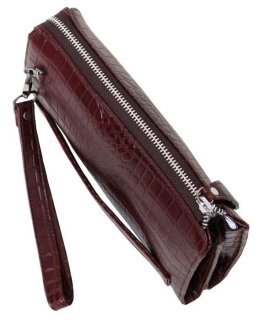 Чоловіча шкіряна борсетка Vip Collection 410 Brown croco