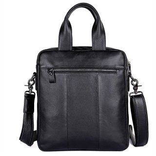 Чоловіча шкіряна сумка через плече Tiding Bag Чорна