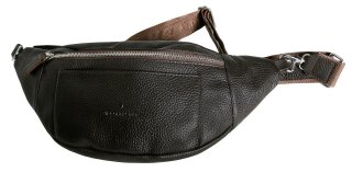Мужская сумка-бананка кожаная Vip Collection 1452-F Коричневая
