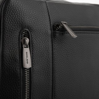 Чоловіча сумка через плече Royal Bag із натуральної шкіри Чорна