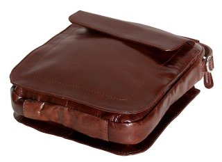 Мужская сумка-мессенджер кожаная Vip Collection 1444-D Коричневая Мужская сумка-мессенджер кожаная Vip Collection 1444-D Коричневая