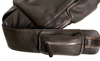Мужская сумка-рюкзак кожаная Vip Collection 1453-F Коричневая