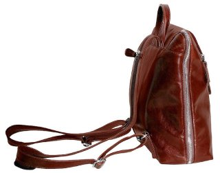 Мужская сумка-рюкзак кожаная Vip Collection 1612-D Коричневая