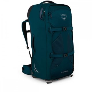 Чоловіча сумка (рюкзак) на колесах Osprey Fairview на 65 л вагою 2,8 кг Синій