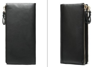 Чоловічий клатч із натуральної шкіри Tiding Bag Чорний
