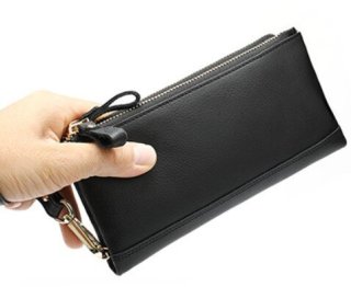 Чоловічий клатч із натуральної шкіри Tiding Bag Чорний