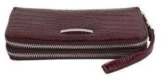 Мужской  клатч-кошелек кожаный Vip Collection 1501-C Коричневый