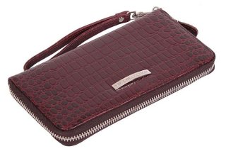 Мужской  клатч-кошелек кожаный Vip Collection 1502-C Коричневый