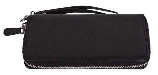 Мужской клатч-кошелек кожаный Vip Collection 1502-F Черный