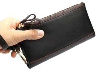 Чоловічий клатч Tiding Bag з натуральної шкіри Коричневий