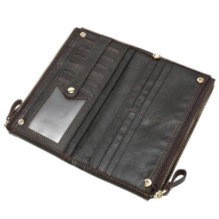Чоловічий клатч Tiding Bag з натуральної шкіри Коричневий