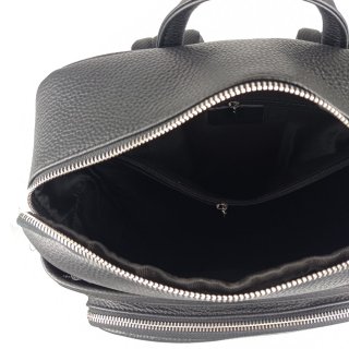 Чоловічий шкіряний рюкзак Tiding Bag Чорний