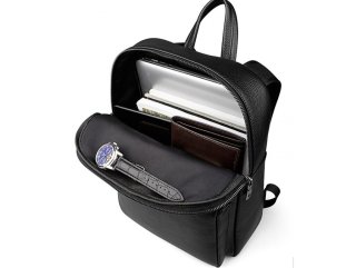 Чоловічий шкіряний рюкзак Tiding Bag Чорний