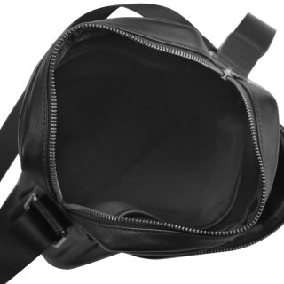 Мужской мессенджер через плечо кожаный Tiding Bag Черный
