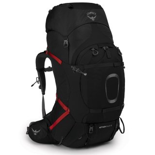 Чоловік туристичний рюкзак Osprey Aether на 70 л ваго 2,3 кг Чорний