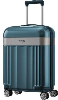 Набір валіз із пластику Titan Spotlight Flash на 4-х колесах Синій